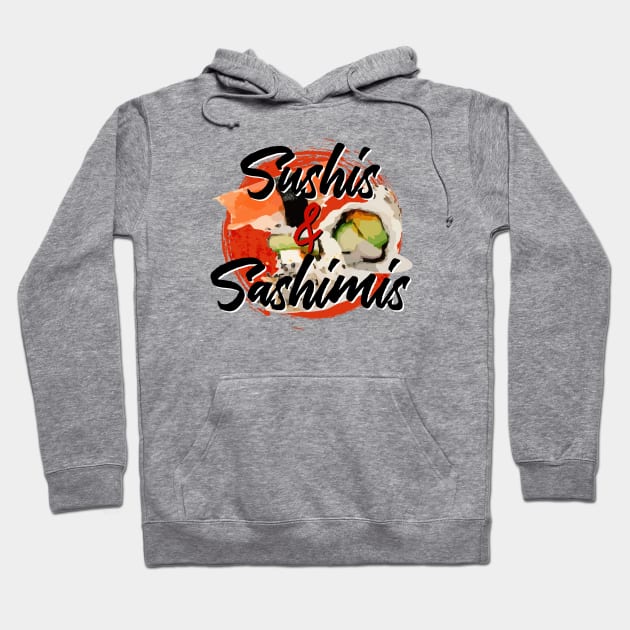 Letterkenny Sushis and Sashimis in black Hoodie by PincGeneral